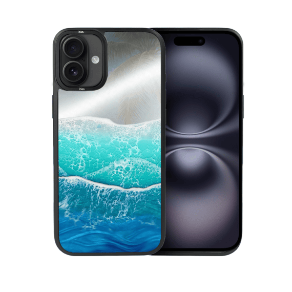 Etui do iPhone 16 IBIZU DropGuard Matt z MagSafe, RIVIERA, Reflect, Szafirowy ocean (1)