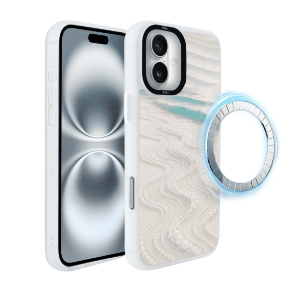 Etui do iPhone 16 Plus IBIZU DropGuard Matt z MagSafe, RIVIERA, Amalfi, Koralowa Plaża