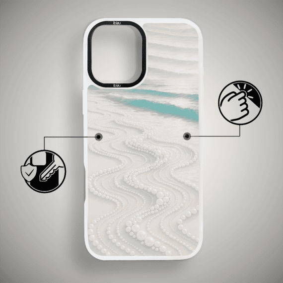 Etui do iPhone 16 Plus IBIZU DropGuard Matt z MagSafe, RIVIERA, Amalfi, Koralowa Plaża (3)