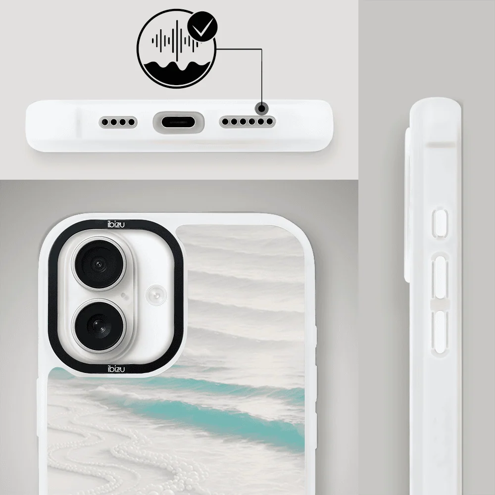 Etui do iPhone 16 Plus IBIZU DropGuard Matt z MagSafe, RIVIERA, Amalfi, Koralowa Plaża (5)