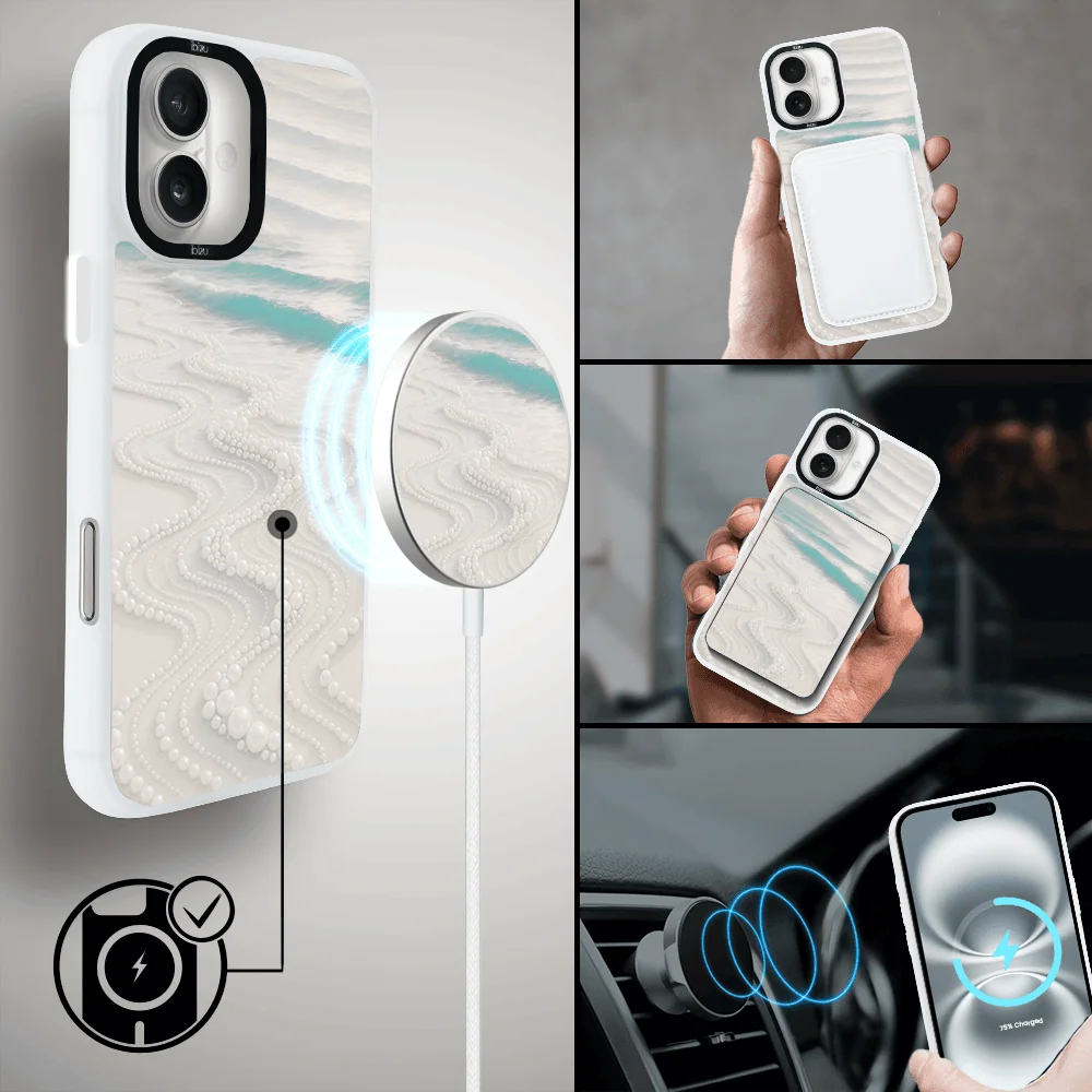 Etui do iPhone 16 Plus IBIZU DropGuard Matt z MagSafe, RIVIERA, Amalfi, Koralowa Plaża (8)