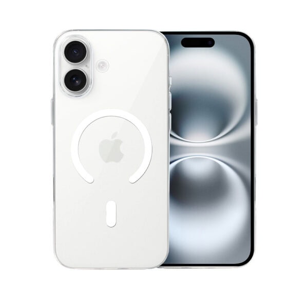 Etui do iPhone 16 Prisma Slim z MagSafe, cienkie z twardym tyłem, przeźroczyste