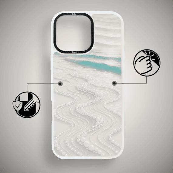 Etui do iPhone 16 Pro Max IBIZU DropGuard Matt z MagSafe, RIVIERA, Amalfi, Koralowa Plaża (2)
