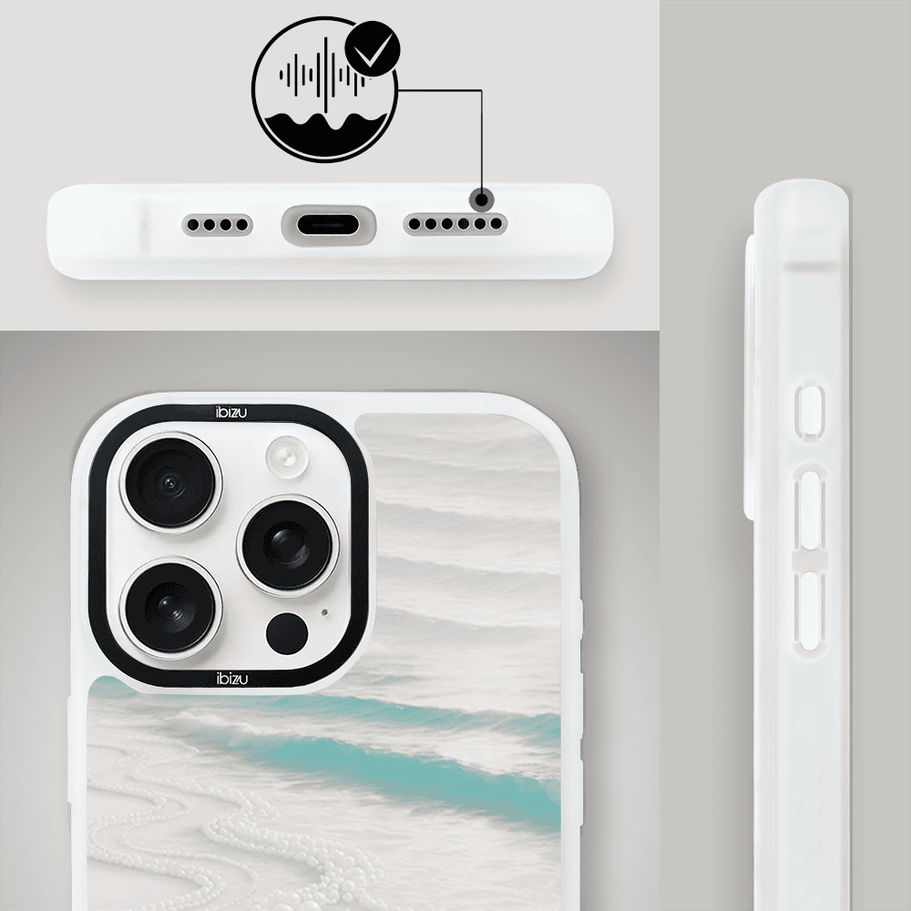 Etui do iPhone 16 Pro Max IBIZU DropGuard Matt z MagSafe, RIVIERA, Amalfi, Koralowa Plaża (4)
