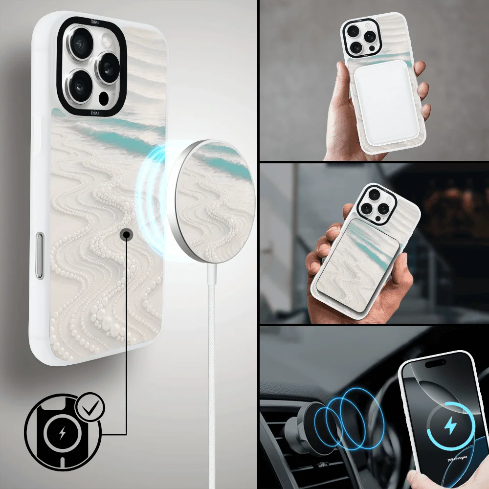 Etui do iPhone 16 Pro Max IBIZU DropGuard Matt z MagSafe, RIVIERA, Amalfi, Koralowa Plaża (7)