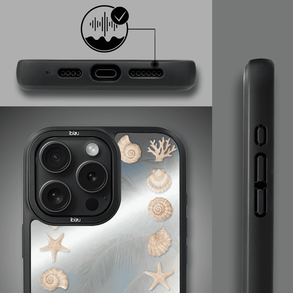 Etui do iPhone 16 Pro Max IBIZU DropGuard Matt z MagSafe, RIVIERA, Reflect, Muszelkowe lustro (1)