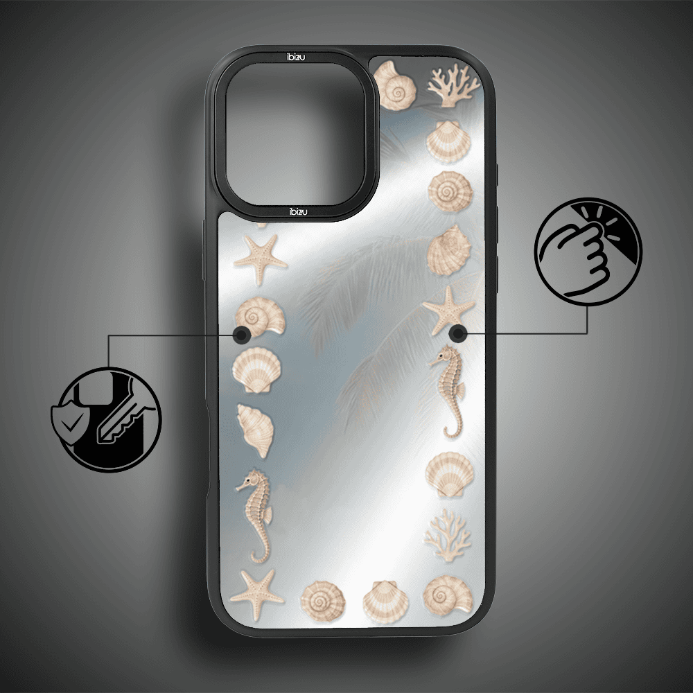 Etui do iPhone 16 Pro Max IBIZU DropGuard Matt z MagSafe, RIVIERA, Reflect, Muszelkowe lustro (4)