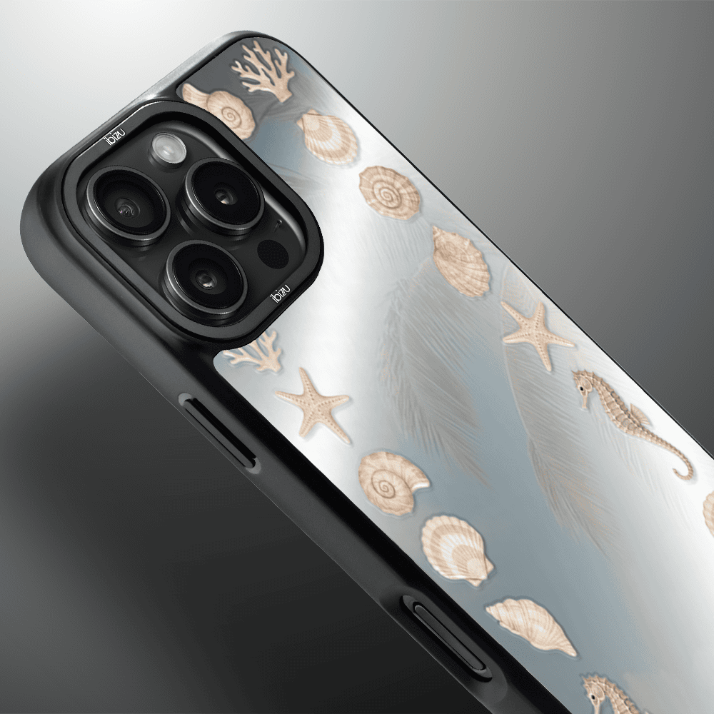 Etui do iPhone 16 Pro Max IBIZU DropGuard Matt z MagSafe, RIVIERA, Reflect, Muszelkowe lustro (7)