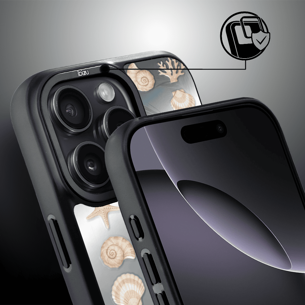 Etui do iPhone 16 Pro Max IBIZU DropGuard Matt z MagSafe, RIVIERA, Reflect, Muszelkowe lustro (8)