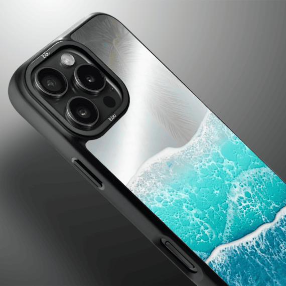 Etui do iPhone 16 Pro Max IBIZU DropGuard Matt z MagSafe, RIVIERA, Reflect, Szafirowy ocean (3)