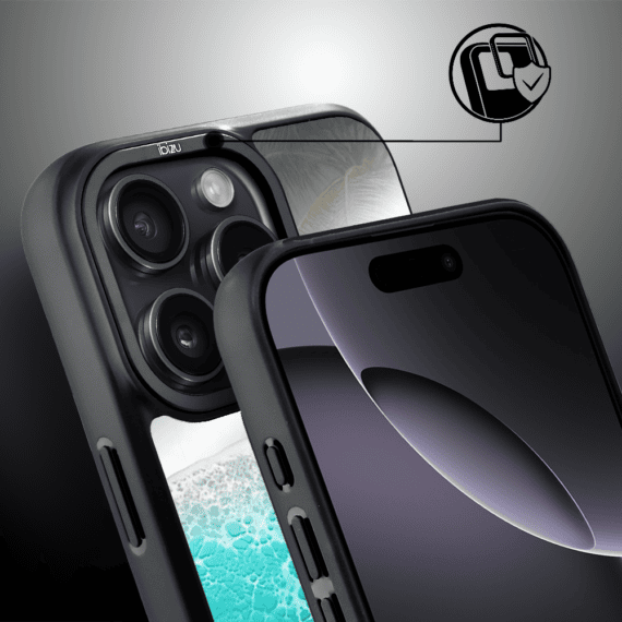 Etui do iPhone 16 Pro Max IBIZU DropGuard Matt z MagSafe, RIVIERA, Reflect, Szafirowy ocean (4)