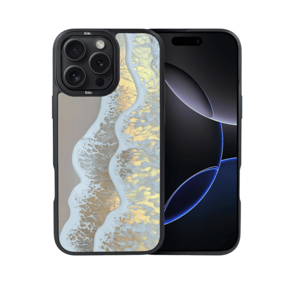 Etui do iPhone 16 Pro Max IBIZU DropGuard Matt z MagSafe, RIVIERA, Reflect, Złote wybrzeże (5)