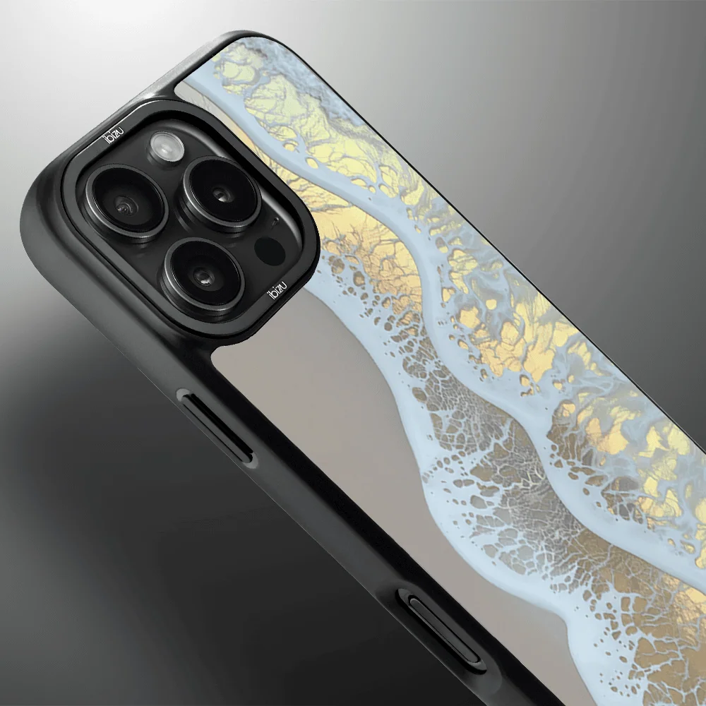 Etui do iPhone 16 Pro Max IBIZU DropGuard Matt z MagSafe, RIVIERA, Reflect, Złote wybrzeże (7)