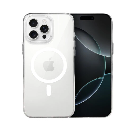 Etui do iPhone 16 Pro Prisma Slim z MagSafe, cienkie z twardym tyłem, przeźroczyste (1)