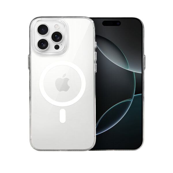 Etui do iPhone 16 Pro Prisma Slim z MagSafe, cienkie z twardym tyłem, przeźroczyste