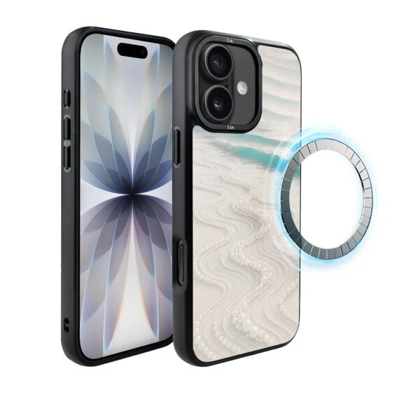 Etui do iPhone 17 IBIZU DropGuard Matt z MagSafe, RIVIERA, Amalfi, Koralowa plaża (1)