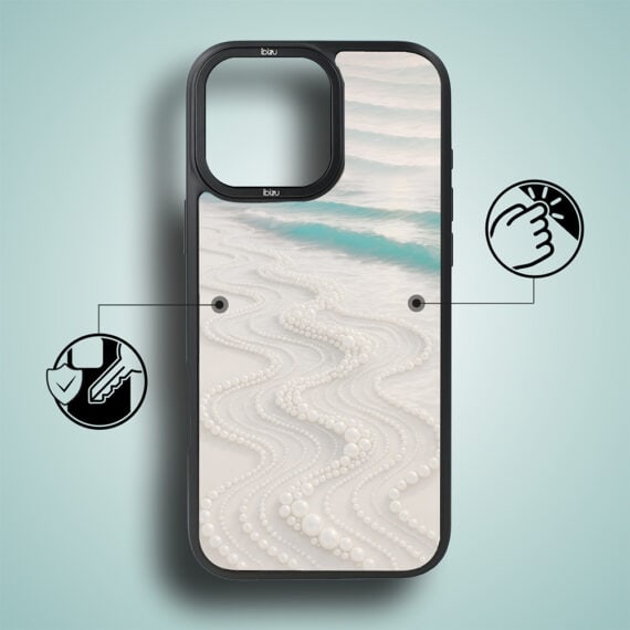 Etui do iPhone 17 IBIZU DropGuard Matt z MagSafe, RIVIERA, Amalfi, Koralowa plaża (2)