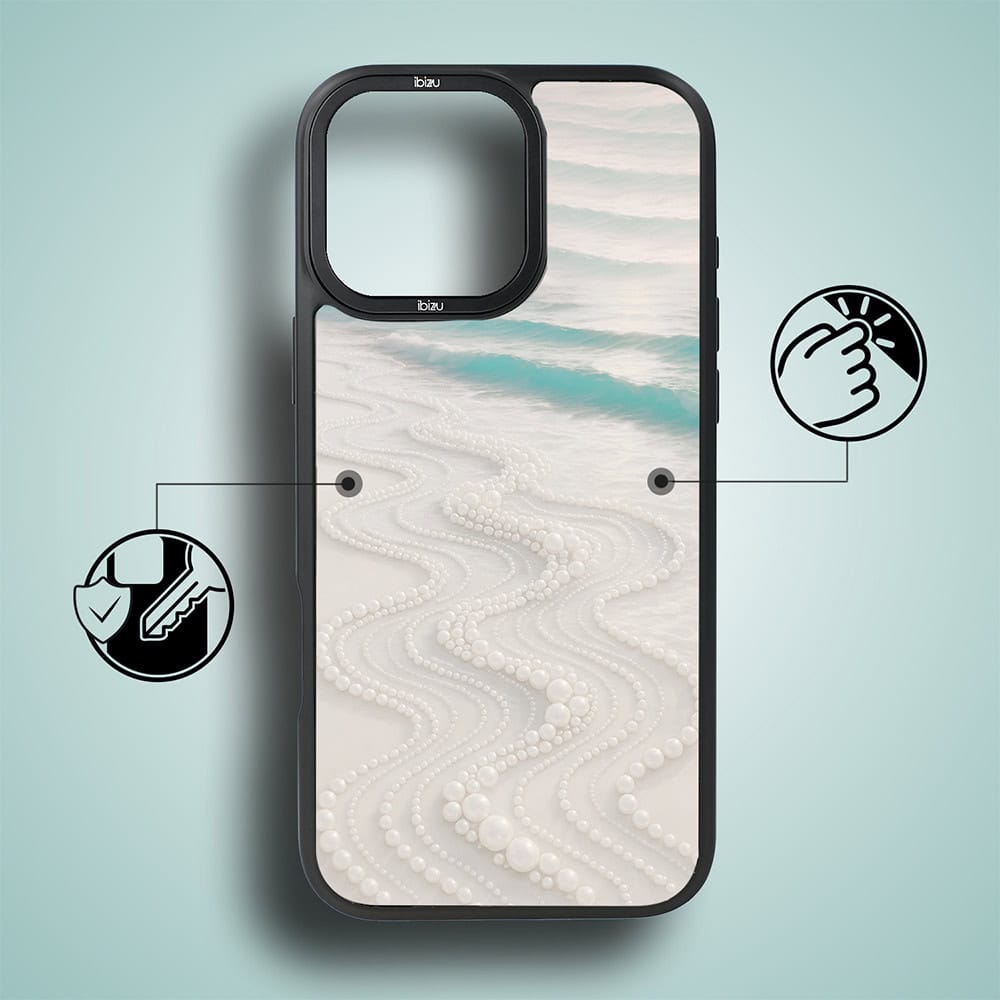 Etui do iPhone 17 IBIZU DropGuard Matt z MagSafe, RIVIERA, Amalfi, Koralowa plaża (2)