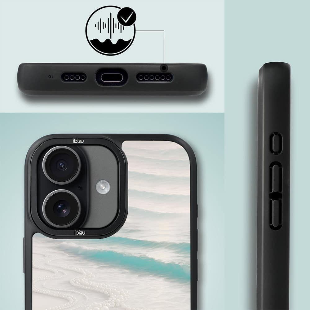 Etui do iPhone 17 IBIZU DropGuard Matt z MagSafe, RIVIERA, Amalfi, Koralowa plaża (6)