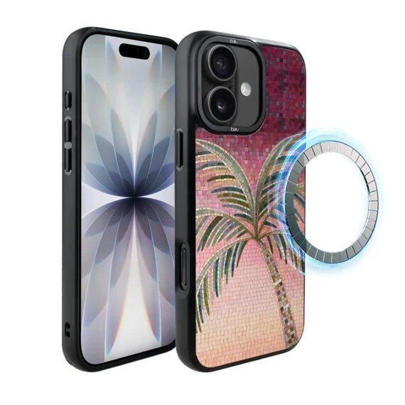Etui do iPhone 17 IBIZU DropGuard Matt z MagSafe, RIVIERA, Modern Classics, Kalabryjska Palma (8)