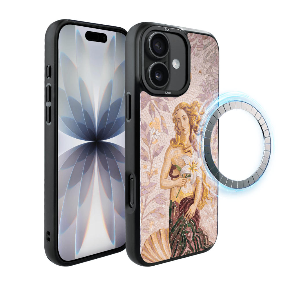 Etui do iPhone 17 IBIZU DropGuard Matt z MagSafe, RIVIERA, Modern Classics, Narodziny Wenus (5)