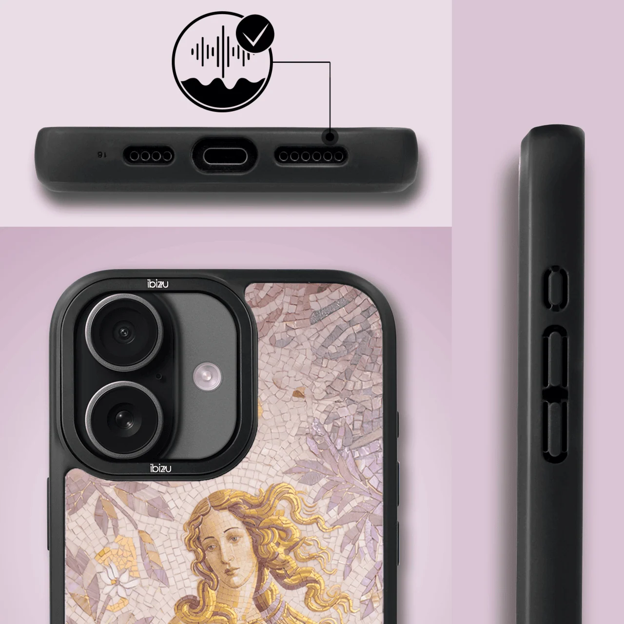 Etui do iPhone 17 IBIZU DropGuard Matt z MagSafe, RIVIERA, Modern Classics, Narodziny Wenus (8)