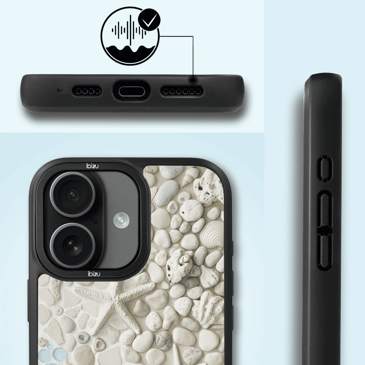 Etui do iPhone 17 IBIZU DropGuard Matt z MagSafe, RIVIERA, Moderns Classics, Rajska Zatoczka (1)