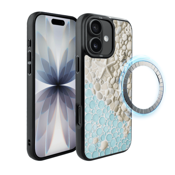 Etui do iPhone 17 IBIZU DropGuard Matt z MagSafe, RIVIERA, Moderns Classics, Rajska Zatoczka (6)