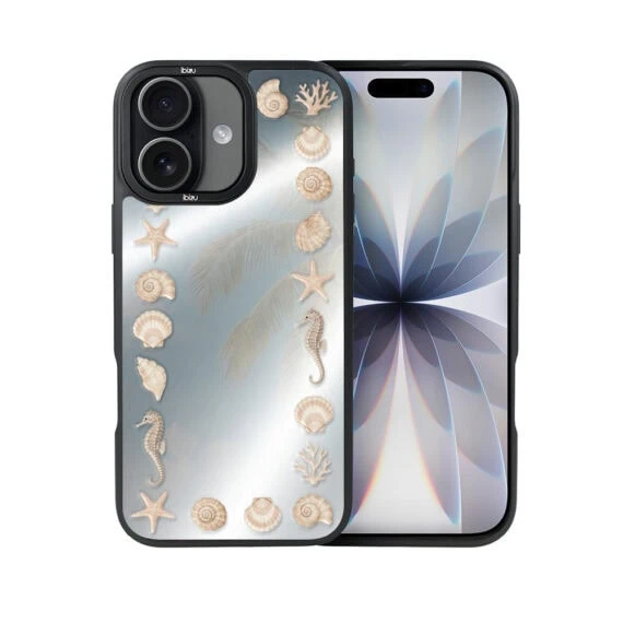 Etui do iPhone 17 IBIZU DropGuard Matt z MagSafe, RIVIERA, Reflect, Muszelkowe lustro (8)