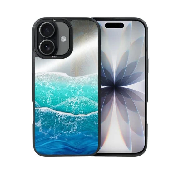 Etui do iPhone 17 IBIZU DropGuard Matt z MagSafe, RIVIERA, Reflect, Szafirowy ocean (1)