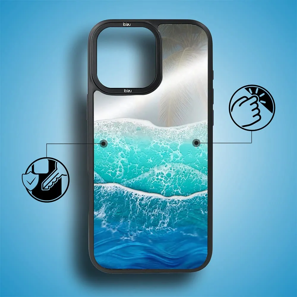 Etui do iPhone 17 IBIZU DropGuard Matt z MagSafe, RIVIERA, Reflect, Szafirowy ocean (3)