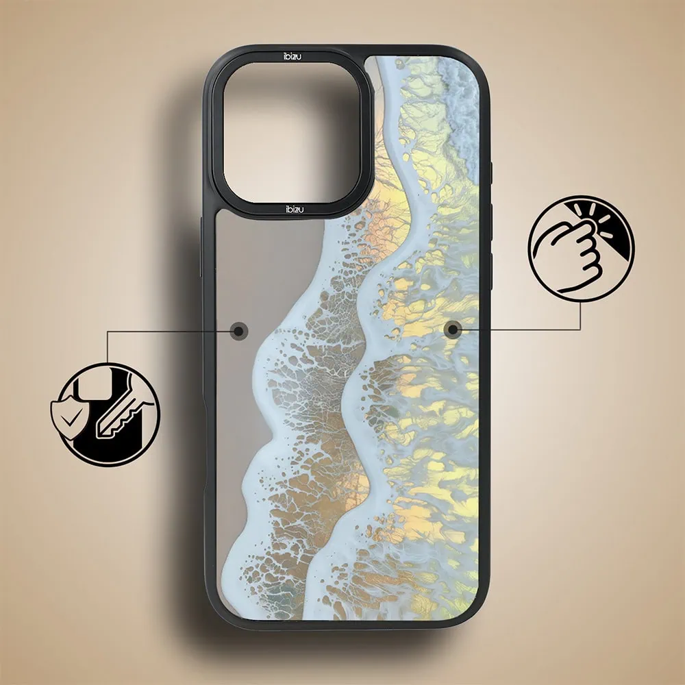 Etui do iPhone 17 IBIZU DropGuard Matt z MagSafe, RIVIERA, Reflect, Złote wybrzeże (2)