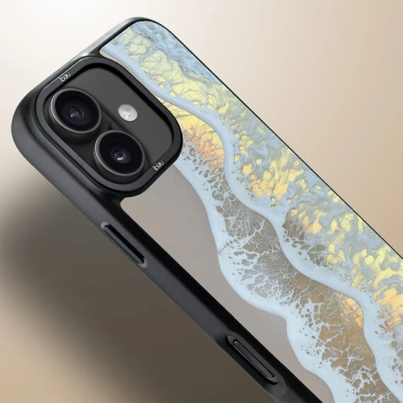 Etui do iPhone 17 IBIZU DropGuard Matt z MagSafe, RIVIERA, Reflect, Złote wybrzeże (4)