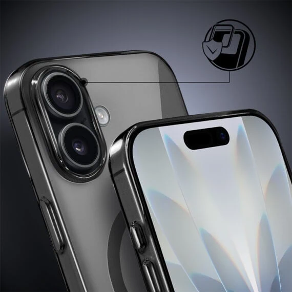 Etui do iPhone 17 Prisma Slim z MagSafe, cienkie z twardym tyłem, czarne (1)