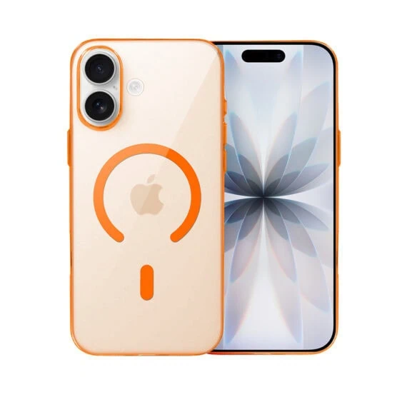 Etui do iPhone 17 Prisma Slim z MagSafe, cienkie z twardym tyłem, pomarańczowe (1)