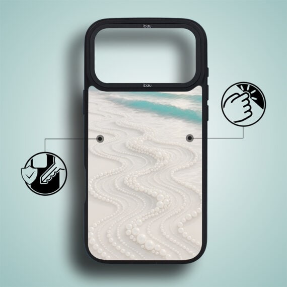 Etui do iPhone 17 Pro IBIZU DropGuard Matt z MagSafe, RIVIERA, Amalfi, Koralowa plaża (1)