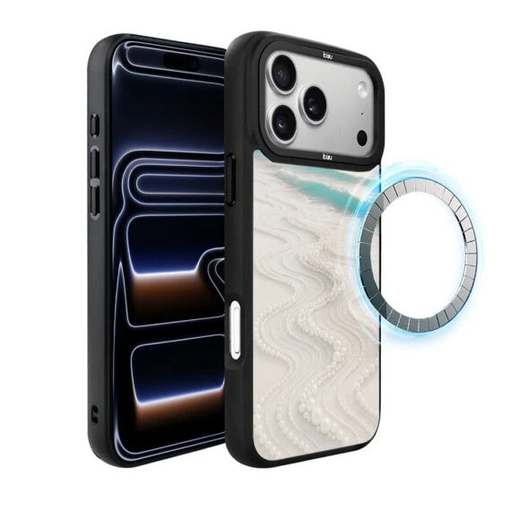 Etui do iPhone 17 Pro IBIZU DropGuard Matt z MagSafe, RIVIERA, Amalfi, Koralowa plaża (8)