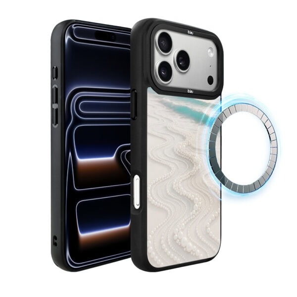 Etui do iPhone 17 Pro Max IBIZU DropGuard Matt z MagSafe, RIVIERA, Amalfi, Koralowa plaża