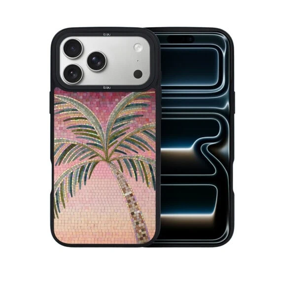 Etui do iPhone 17 Pro IBIZU DropGuard Matt z MagSafe, RIVIERA, Modern Classics, Kalabryjska Palma (1)