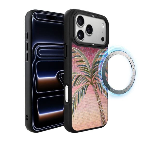 Etui do iPhone 17 Pro Max IBIZU DropGuard Matt z MagSafe, RIVIERA, Modern Classics, Kalabryjska Palma