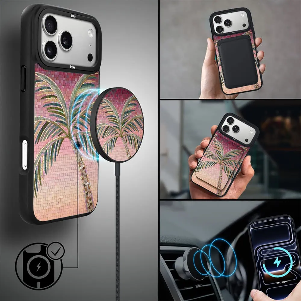 Etui do iPhone 17 Pro IBIZU DropGuard Matt z MagSafe, RIVIERA, Modern Classics, Kalabryjska Palma (4)