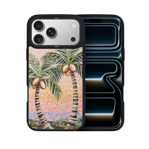 Etui do iPhone 17 Pro IBIZU DropGuard Matt z MagSafe, RIVIERA, Modern Classics, Sycylijska palma (1)