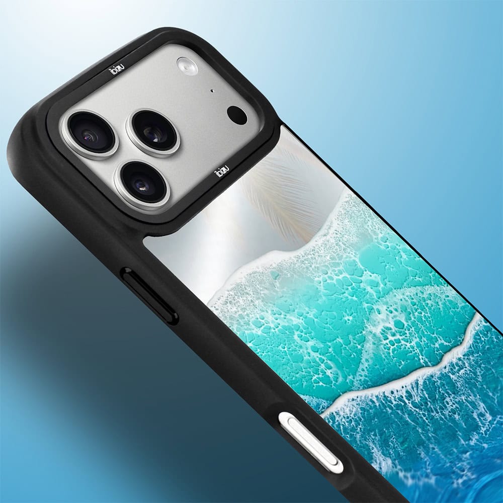Etui do iPhone 17 Pro IBIZU DropGuard Matt z MagSafe, RIVIERA, Reflect, Szafirowy ocean (5)