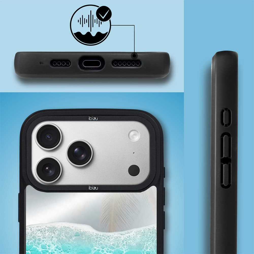Etui do iPhone 17 Pro IBIZU DropGuard Matt z MagSafe, RIVIERA, Reflect, Szafirowy ocean (7)