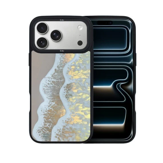 Etui do iPhone 17 Pro Max IBIZU DropGuard Matt z MagSafe, RIVIERA, Reflect, Złote wybrzeże (8)
