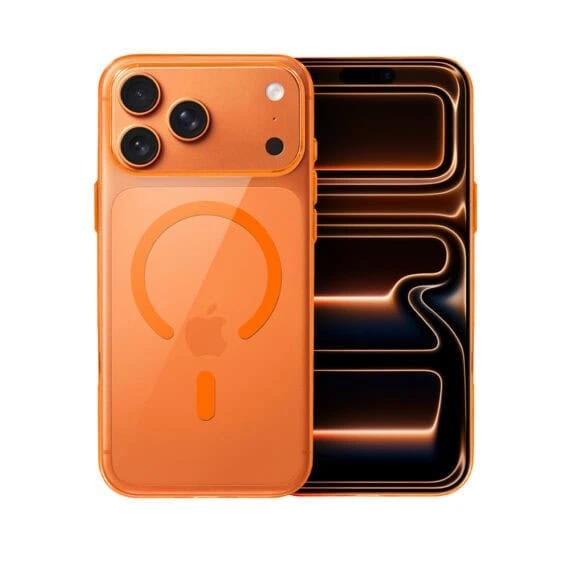 Etui do iPhone 17 Pro Prisma Slim z MagSafe, cienkie z twardym tyłem, pomarańczowe (1)