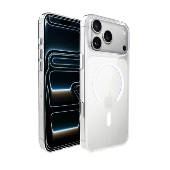 Etui do iPhone 17 Pro Prisma Slim z MagSafe, cienkie z twardym tyłem, przeźroczyste2