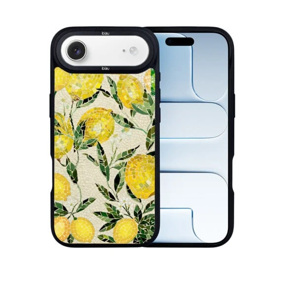 Etui do iPhone Air IBIZU DropGuard Matt z MagSafe, RIVIERA, Modern Classics, Cytrynowe gaje (1)