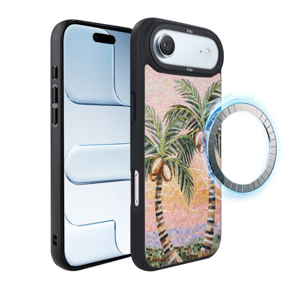 Etui do iPhone Air IBIZU DropGuard Matt z MagSafe, RIVIERA, Modern Classics, Sycylijska palma