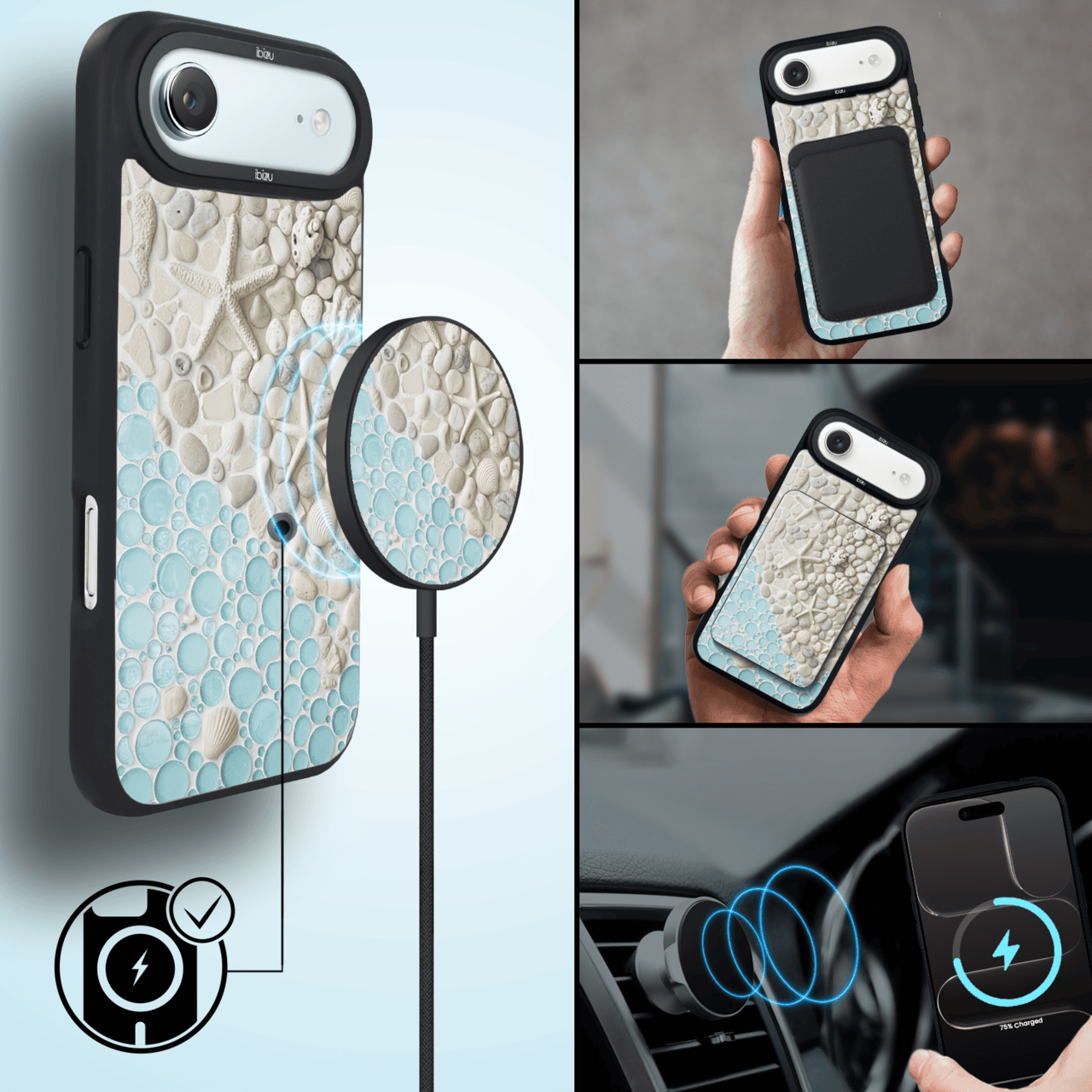 Etui do iPhone Air IBIZU DropGuard Matt z MagSafe, RIVIERA, Moderns Classics, Rajska Zatoczka (5)